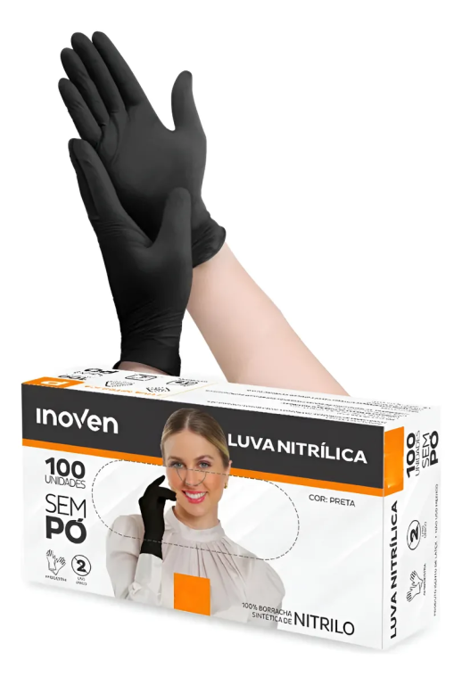 LUVA NITRILICA TAM M C/100 INOVEN