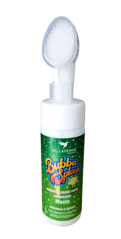 MOUSSE LIMP FACIAL C/ESCOVA 150ML BUBBA MENTA BELLA FEMME