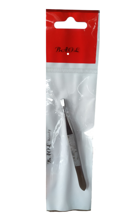 PINCA P/ SOBRANCELHA PONTA RETA OURO/PRATA BAOL BEAUTY