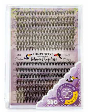 CILIO POSTICO P/ EXTENSAO BRASILEIRO C/280 20P+30P HINFINITY