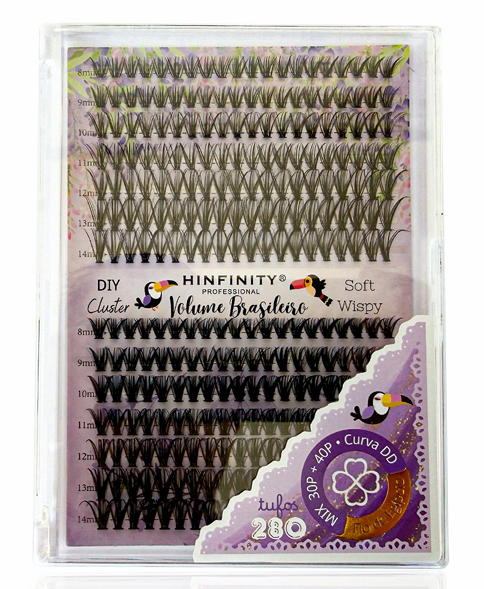 CILIO POSTICO P/ EXTENSAO BRASILEIRO C/280 30P+40P HINFINITY