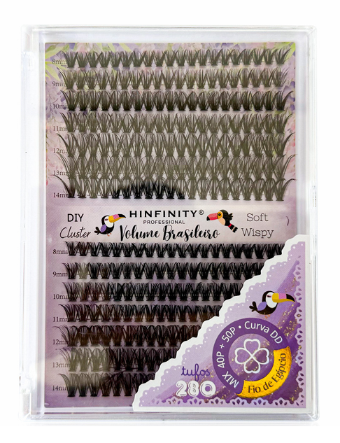 CILIO POSTICO P/ EXTENSAO BRASILEIRO C/280 40P+50P HINFINITY