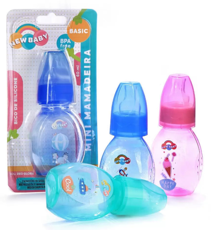 MAMADEIRA CHUQUINHA BASIC 60ML REF 117131 NEW BABY