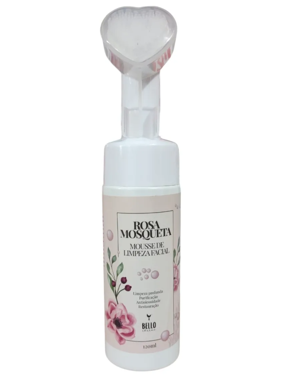 MOUSSE LIMP FACIAL C/ESCOVA 150ML ROSA MOSQUETA BELLO CHARME