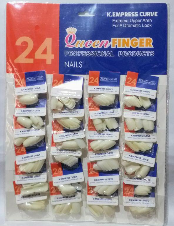 -UNHA POSTICA CART C/24UN QUADRADA QUEEN FINGER