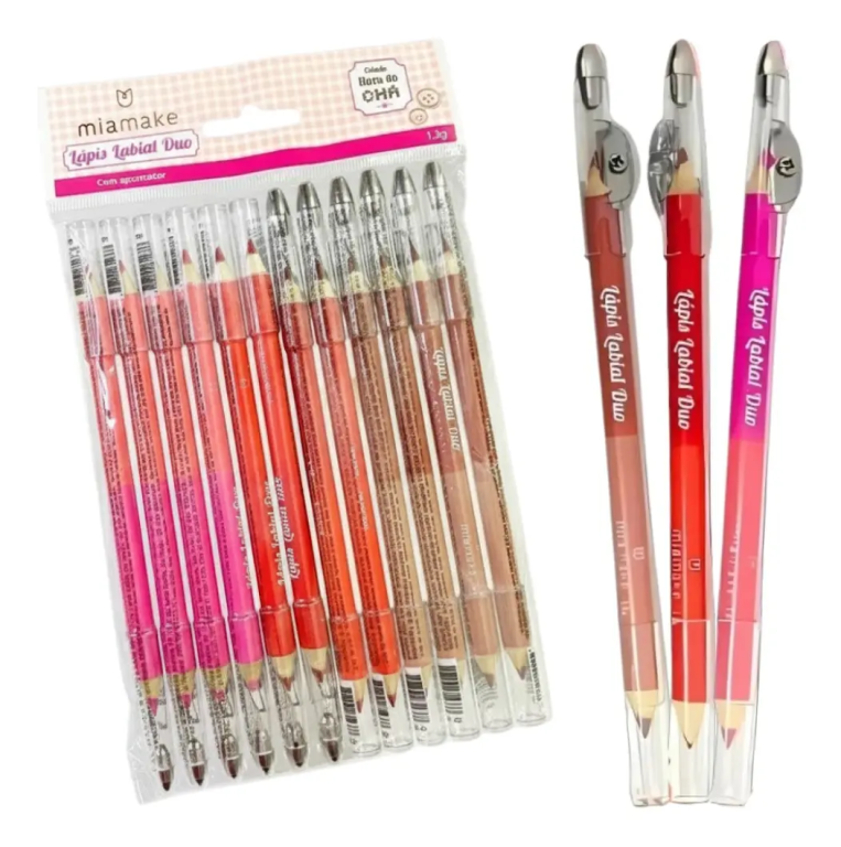 LAPIS LABIAL DUO C/ APONTADOR HORA DO CHA MIAMAKE