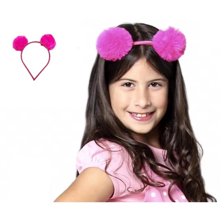 TIARA INFANTIL POM POM CORES CHIC