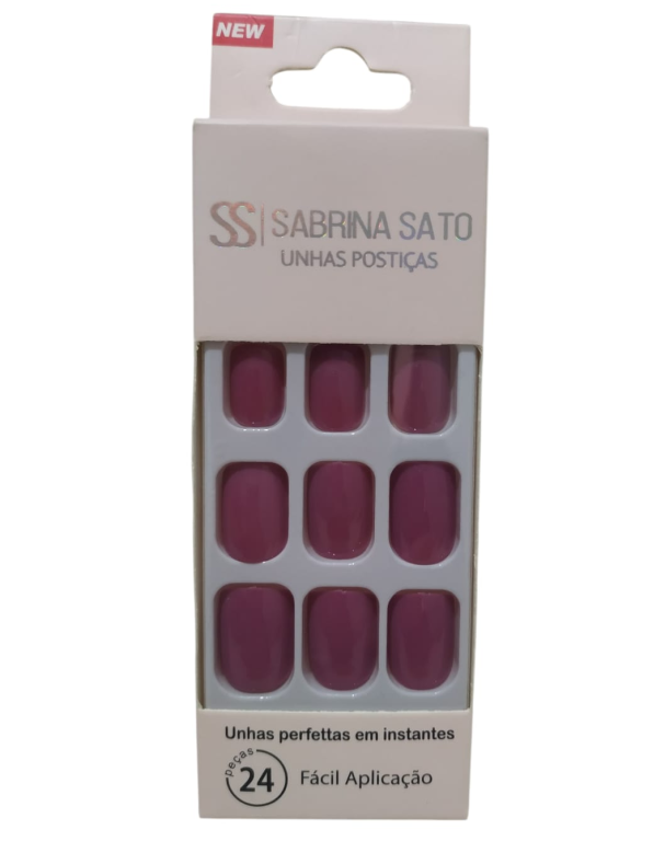 UNHA POSTICA AUTOCOLANTE VIOLETA SP-1035 SABRINA SATO