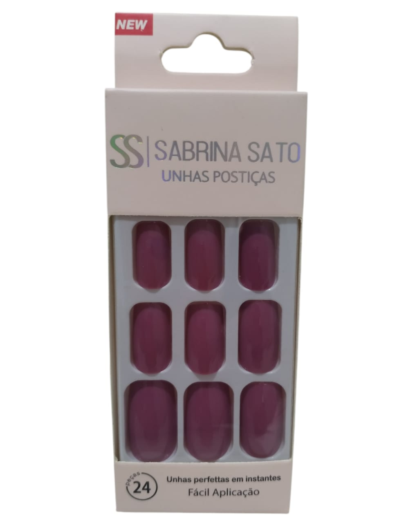 UNHA POSTICA AUTOCOLANTE VIOLETA SP-1045 SABRINA SATO