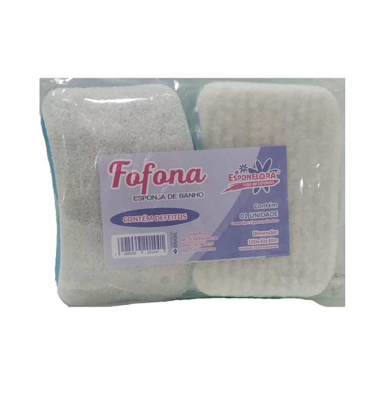ESPONJA DE BANHO FOFONA C/2 ESPONFLORA