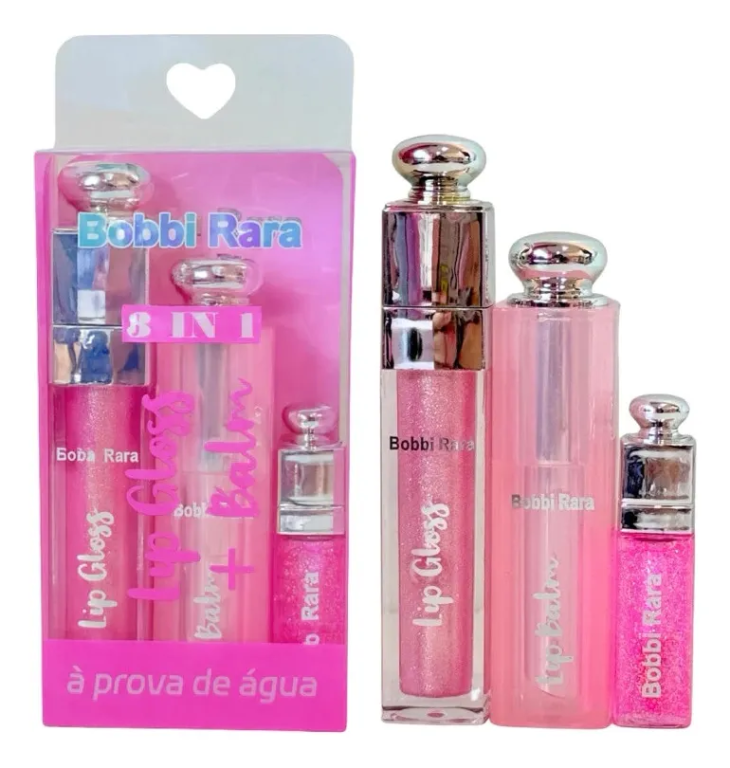 LIP GLOSS + LIP BALM + LIP OIL 3EM1 1/2/3 BOBBI RARA