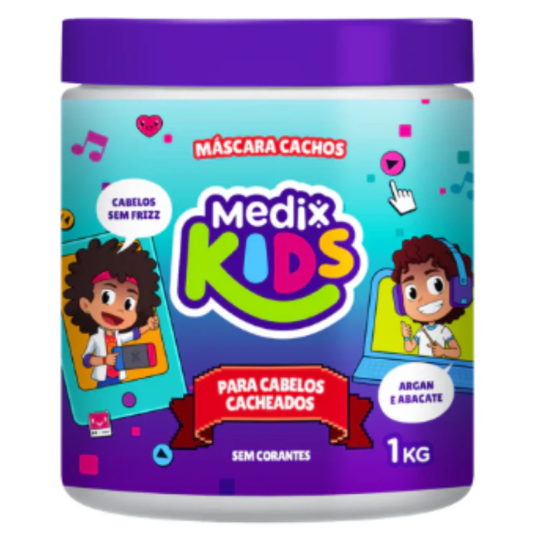 -MASCARA CAPILAR 1KG CACHOS MEDIX KIDS