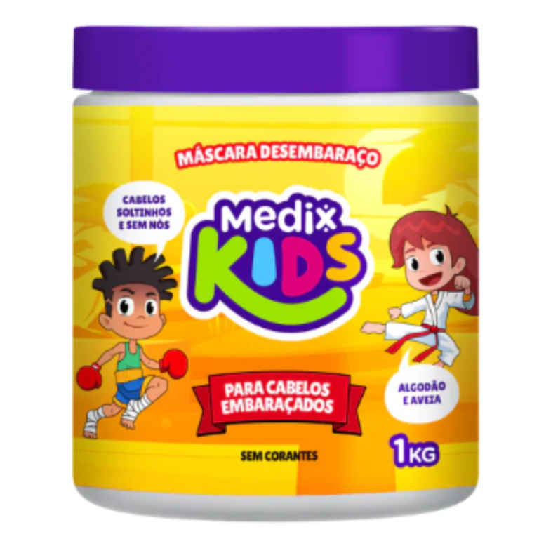 -MASCARA CAPILAR 1KG DESEMBARACO MEDIX KIDS