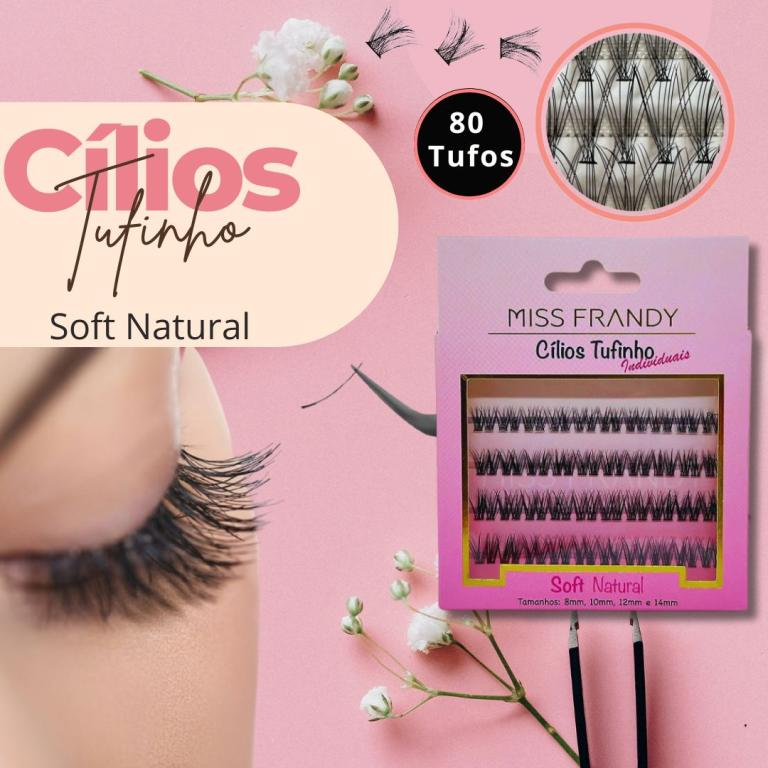 CILIO POSTICO P/ EXTENSAO TUFINHOS C/ 80 8MM MISS FRANDY