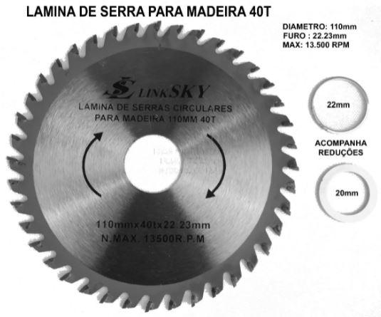 DISCO SERRA VIDEA 110x24DT FURO 22