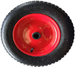 PNEU+CÂMARA+ARO 3,25X8 C/ROLETE  CAP.90KG