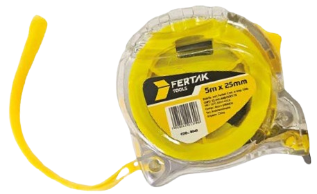 TRENA TRANSPARENTE 5 M X 25 MM