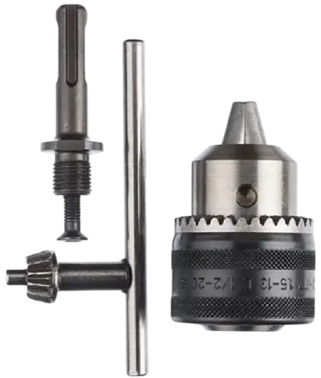 KIT MANDRIL C/ CHAVE+ADAPTADOR SDS 1/2 x 20F