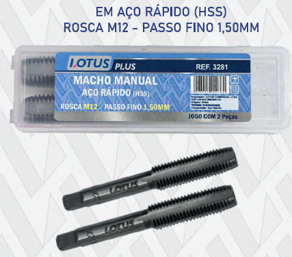 JG 2 MACHO MANUAL HSS M12 X 1,50MM 300/50