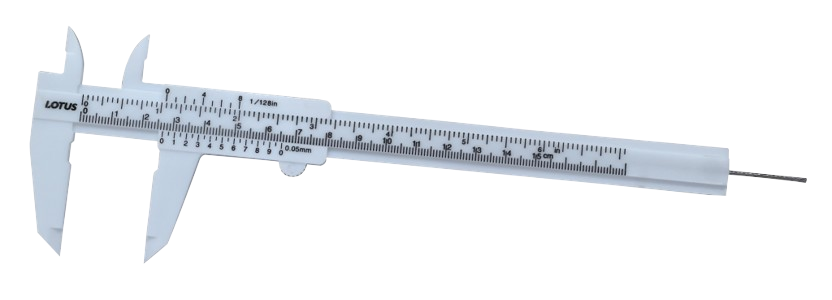PAQUIMETRO PLASTICO 150MM (6 ) 120/12