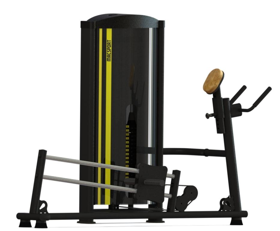 Glúteo Deslizante (80 KG) c/ Inox