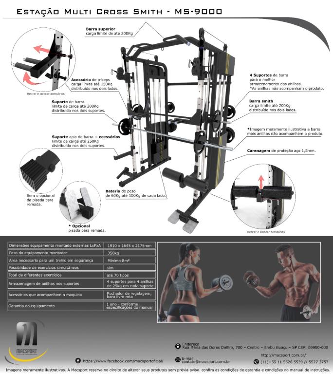 Estação Multi Cross Smith (100KG)