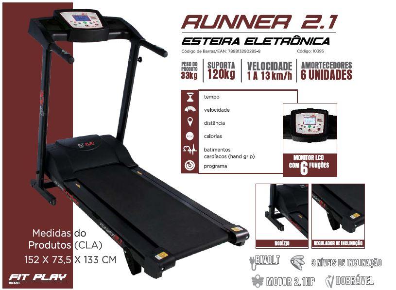 ESTEIRA ELETRONICA RUNNER 2.1