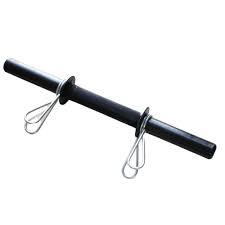 BARRA MACIÇA 40CM PRETA