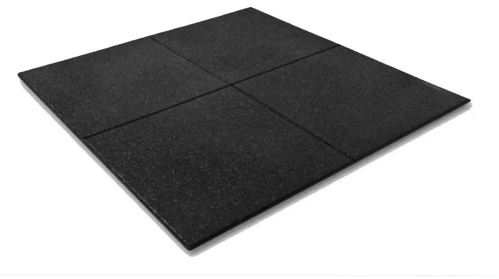 PISO EMBORRACHADO PLAY 100X100X15MM PRETO