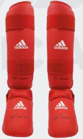 CANELEIRA DE KARATE ADIDAS WKF - VERMELHA