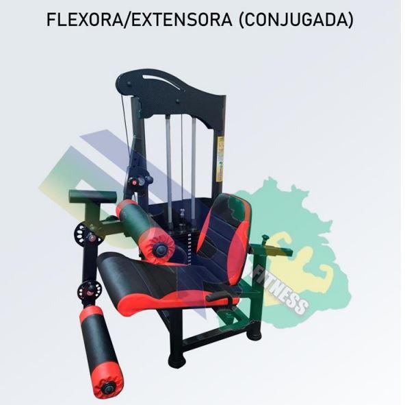 EXTENSORA FLEXORA SENTADA  CONJUGADA 3 POLEGADAS