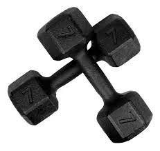 DUMBELL SEXTAVADO PINTADO 5KG