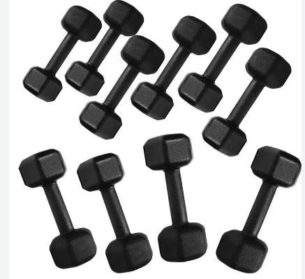 DUMBELL SEXTAVADO PINTADO 6KG