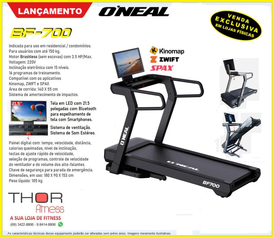 ESTEIRA O`NEAL BF700 PREMIUM