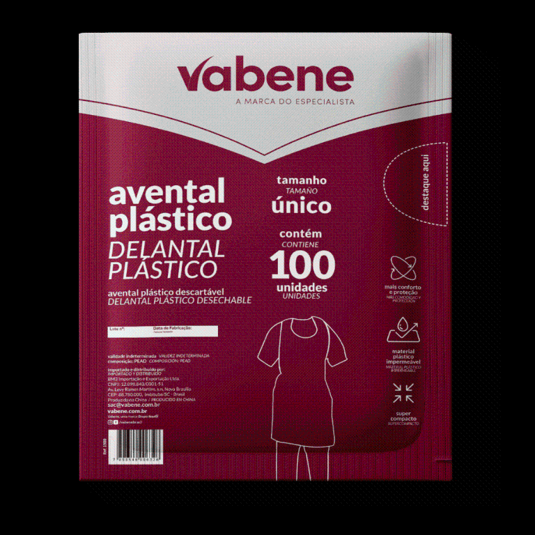 AVENTAL PLÁSTICO 100X60CM.