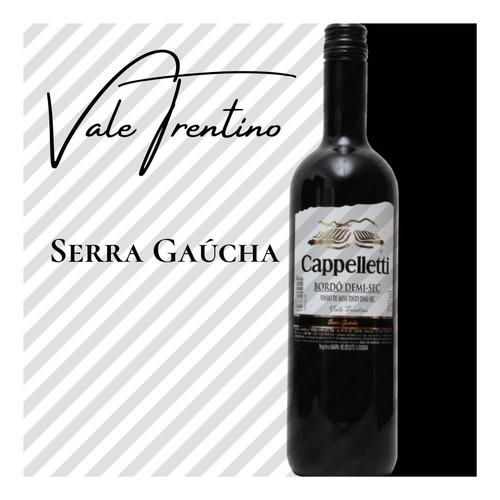 VINHO CAPPELLETTI  750 ML  BORDO DEMI SECO