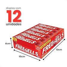 BALA FREEGELS CEREJA  display com 12un