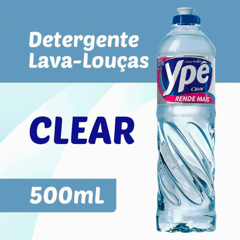 DETERGENTE YPE CLEAR 500ML CX24