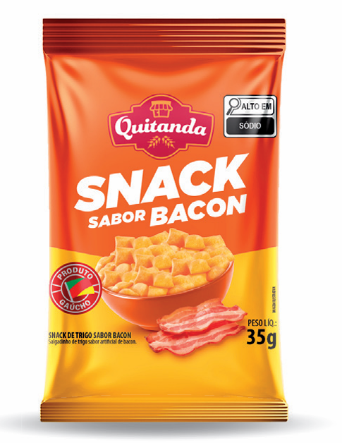 Salgadinho Snack sabor Bacon 35g cx c/20