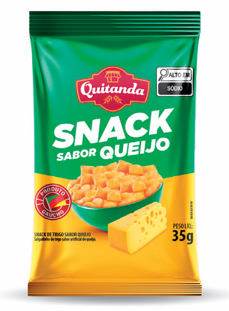 Salgadinho snack sabor QUEIJO 35G cx c/20