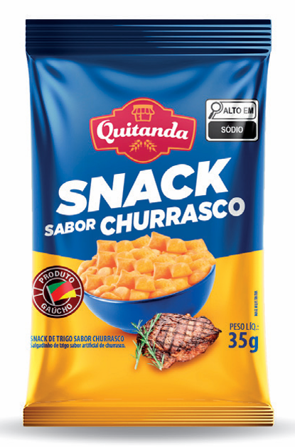 Salgadinho Snack sabor Churrasco 35g cx c/20
