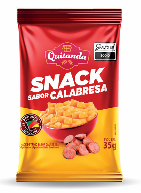 Salgadinho Snack sabor Calabresa 35g cx c/20un
