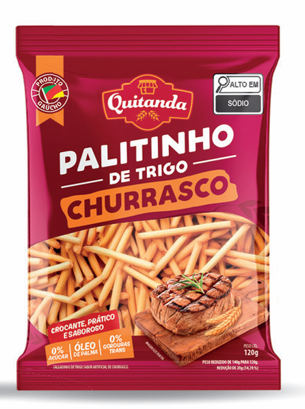 Salgadinho palito de Trigo Churrasco 120g