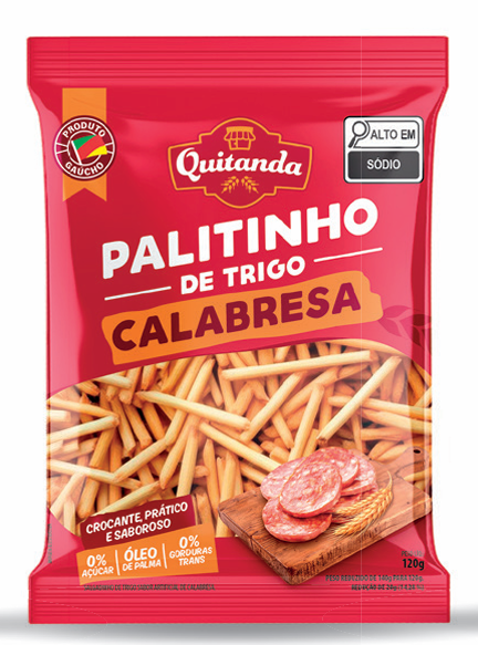 Salgadinho palito de trigo Calabresa 120g