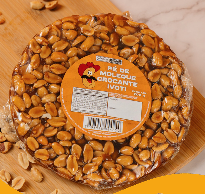 RAPADURA DISCO 200G Pé Moleque Crocante