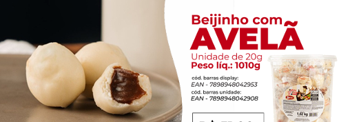 BEIJINHO COM AVELÃ 50X20G