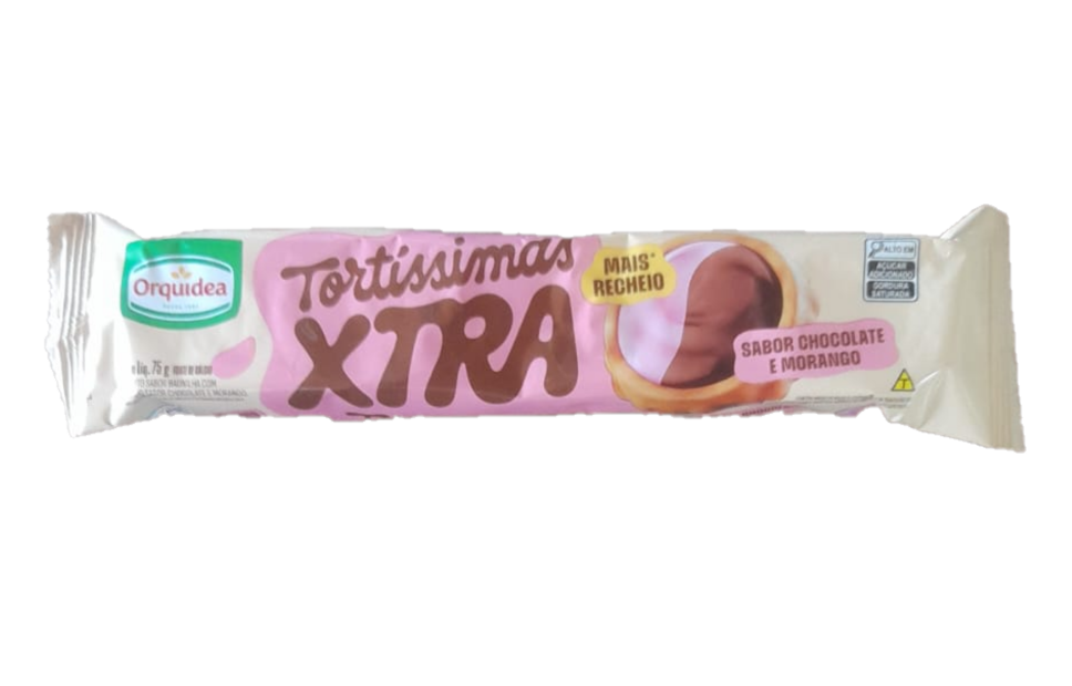 Bisc Orquidea Tortissima Xtra Choc/ Morango 75g
