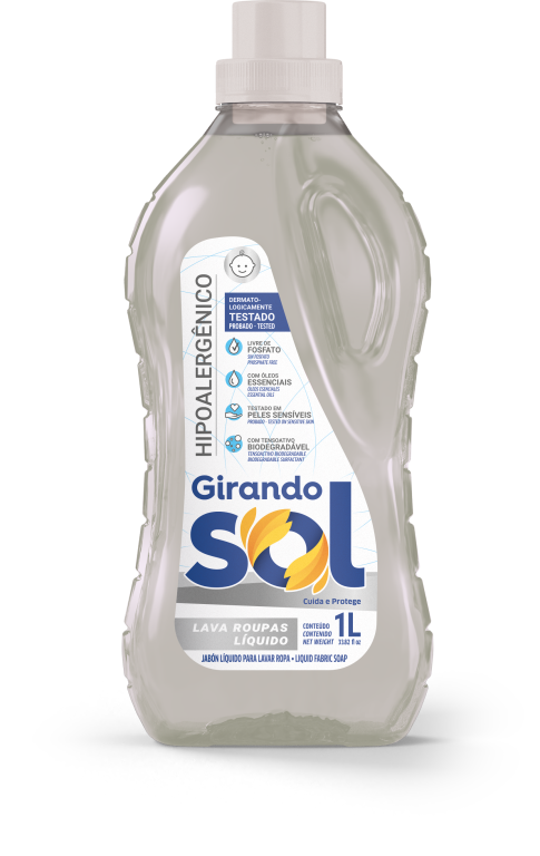 Lava Roupas Liq Girando Sol Hipoalerg 1Lt