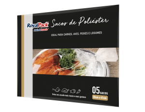 Saco Para Assados Poliéster Royalpack 33x41cm C/5