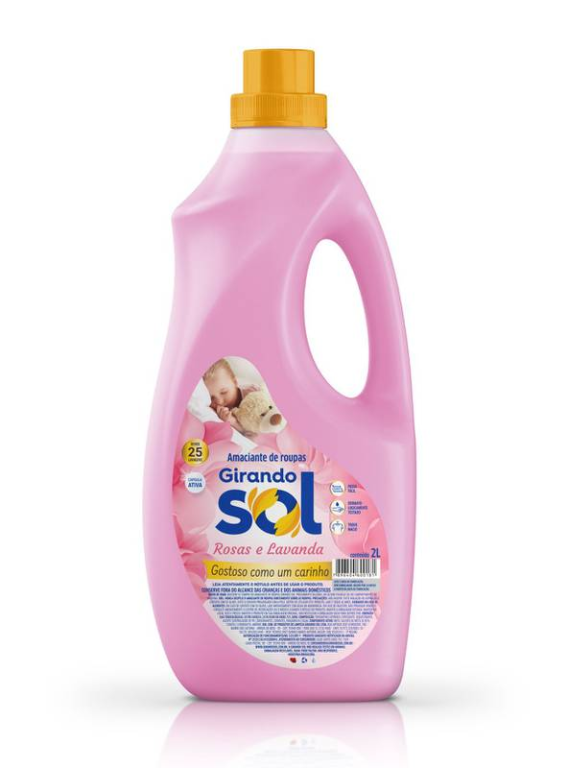 Amac Roupa Girando Sol Rosas e Lavanda 6x2L RS